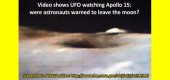 Video zobrazuje UFO, jak pozoruje Apollo 15. Bylo to varování?