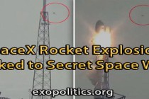 Exploze rakety SpaceX spojena s tajnou vesmírnou válkou