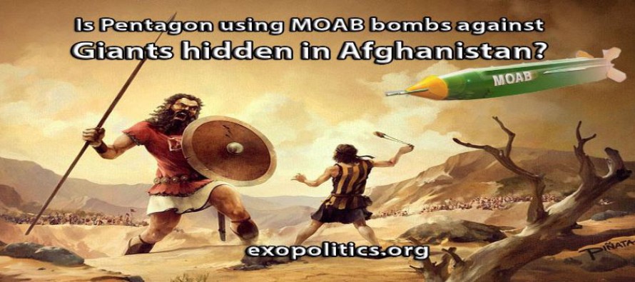 Používá Pentagon „matku všech bomb“ (MOAB) proti obrům skrytým v Afghánistánu?