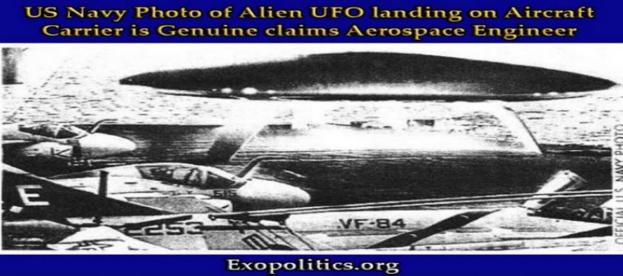 Fotografie námořnictva USA, zobrazující UFO, které přistálo na letadlové lodi, je opravdová, tvrdí letecký inženýr – nekalé informační hry s fotografiemi