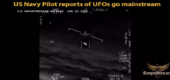 Piloti námořnictva USA informují veřejně o UFO – dostává se to do hlavního proudu médií