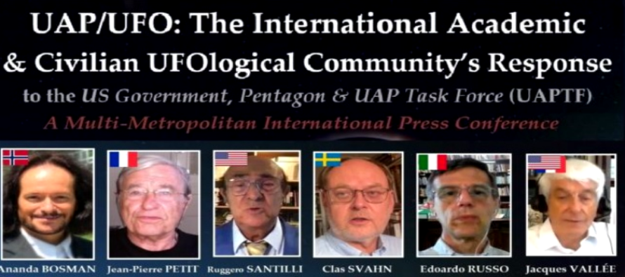 Mezinárodní tisková konference „Ufologové reagují na Pentagon“ – GARPAN a LUX MEDIA – 21. srpna 2021 – PAŘÍŽ-BUENOS AIRES-MONTREAL-VANCOUVER-BARCELONA aj.